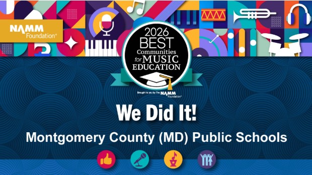 MCPS Receives National Music Education Honor for Third Straight Year